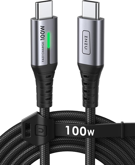 INIU 100W Cable USB C vers USB C, 𝕄𝕆𝔹𝕀𝕏𝕐 𝕊𝕋𝕆ℝ𝔼 ✨